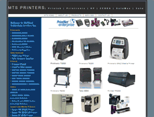 Tablet Screenshot of mtsprinters.com
